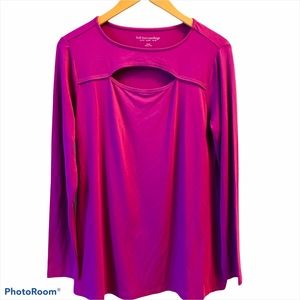 ⭐️ SOFT SURROUNDINGS PURPLE CUT OUT BECKETT TOP